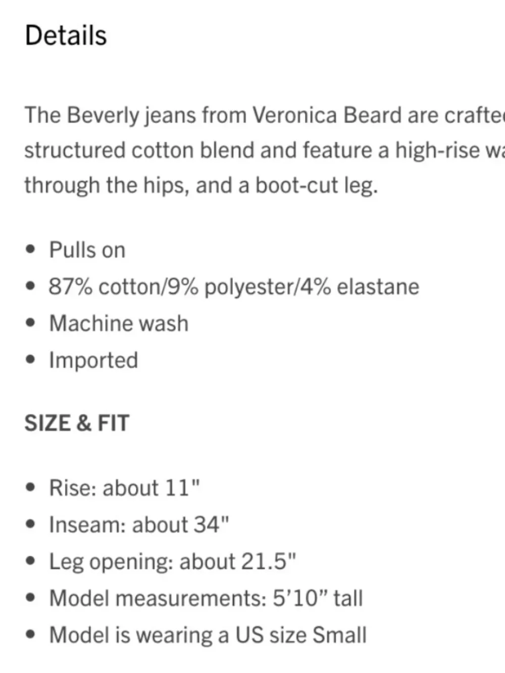VERONICA BEARD NWT SMALL 
